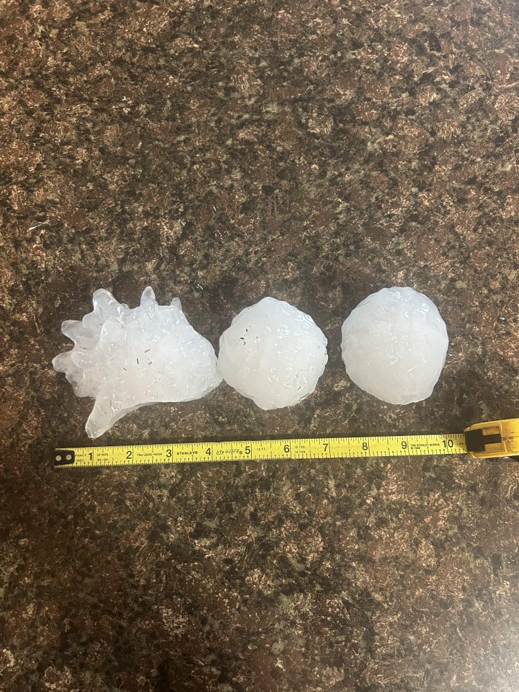 Baseball Size Hail - SkySpy Photos, Images, Video